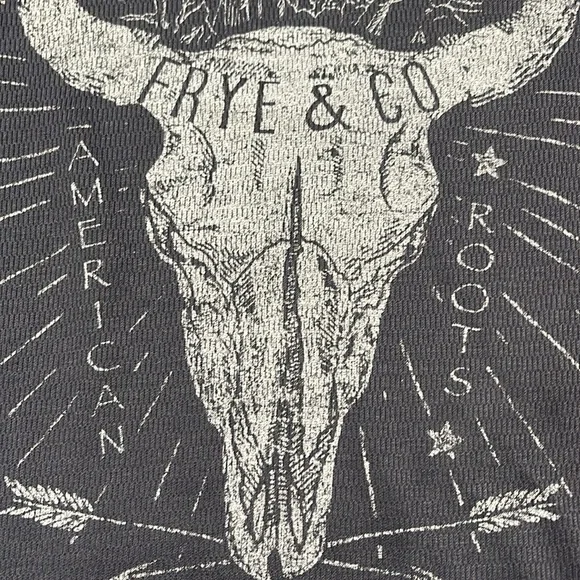 NWT FRYE AND CO. Mens Tall Navy Graphic Long Sleeve Thermal Tee - Picture 4 of 6